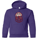 Sweatshirts Purple / YS Captain Nightmare Youth Hoodie