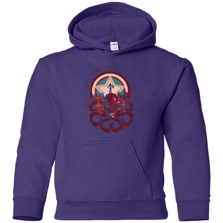 Sweatshirts Purple / YS Captain Nightmare Youth Hoodie