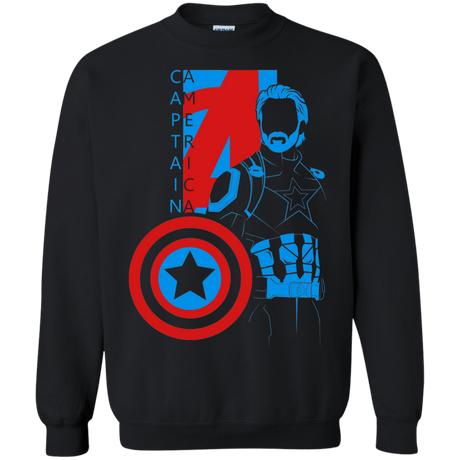 Sweatshirts Black / S Captain Profile Crewneck Sweatshirt