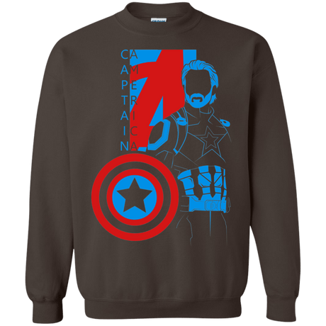 Sweatshirts Dark Chocolate / S Captain Profile Crewneck Sweatshirt