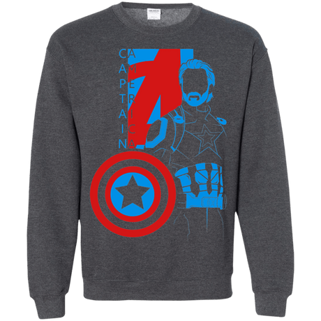 Sweatshirts Dark Heather / S Captain Profile Crewneck Sweatshirt