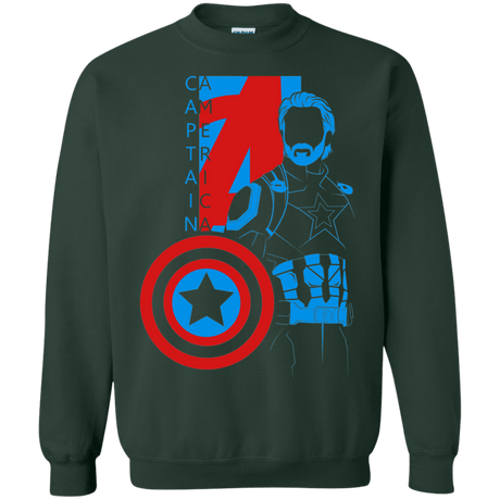 Sweatshirts Forest Green / S Captain Profile Crewneck Sweatshirt