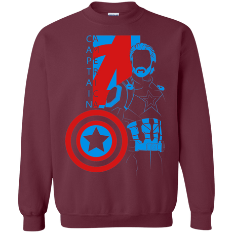 Sweatshirts Maroon / S Captain Profile Crewneck Sweatshirt