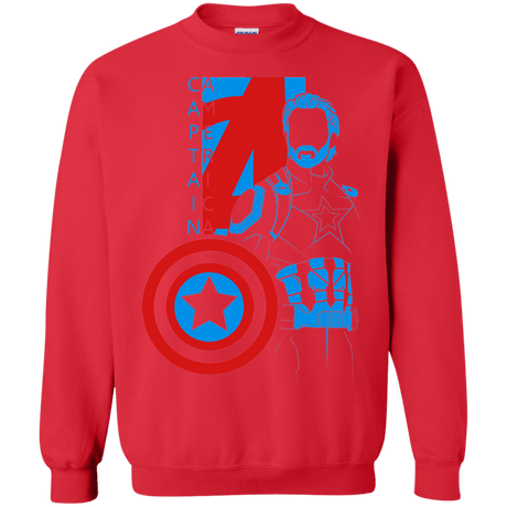 Sweatshirts Red / S Captain Profile Crewneck Sweatshirt