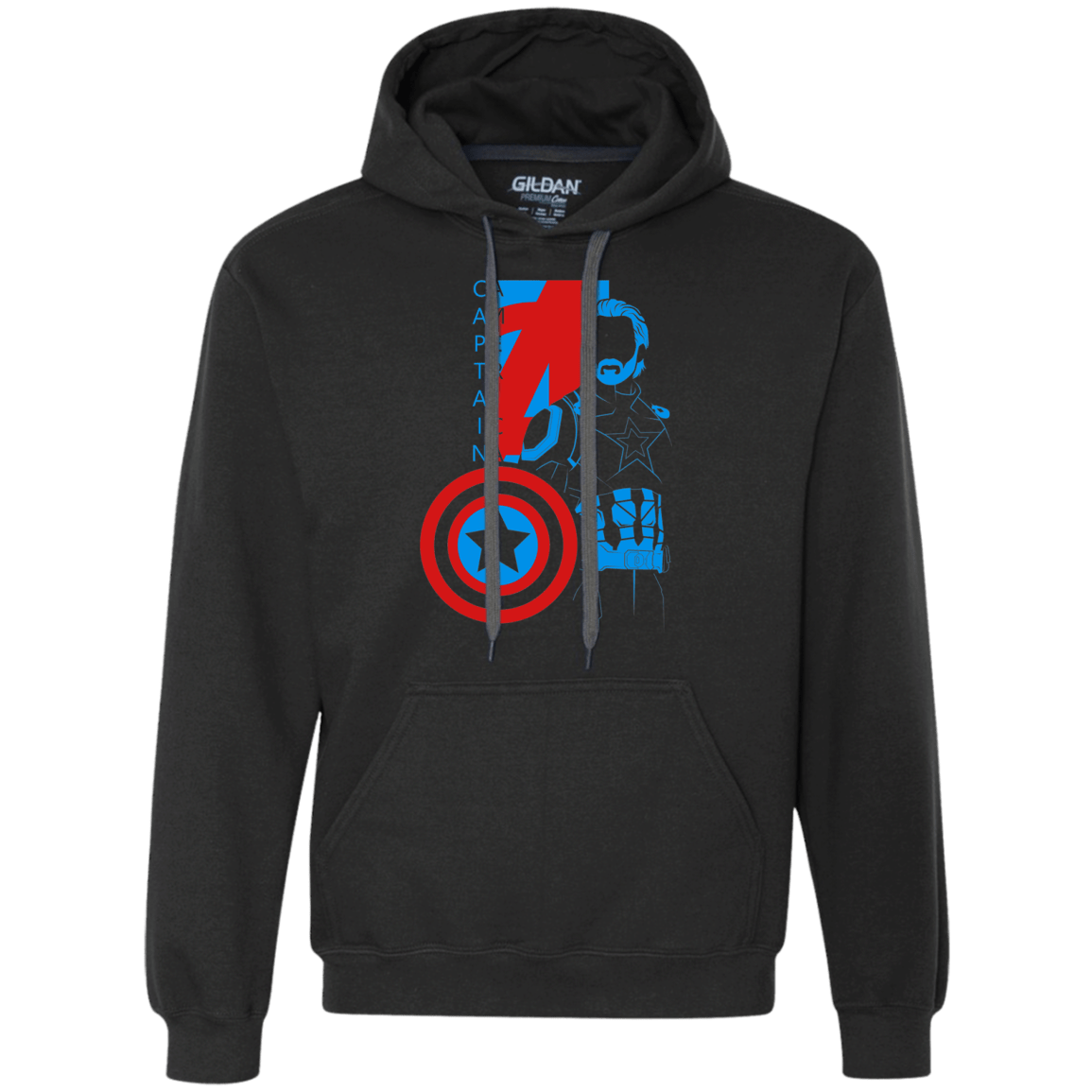 Sweatshirts Black / S Captain Profile Premium Fleece Hoodie