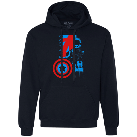 Sweatshirts Navy / S Captain Profile Premium Fleece Hoodie