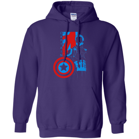 Sweatshirts Purple / S Captain Profile Pullover Hoodie