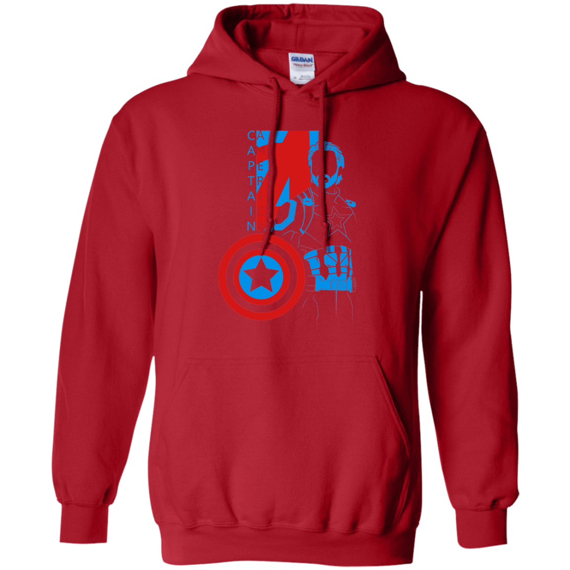 Sweatshirts Red / S Captain Profile Pullover Hoodie