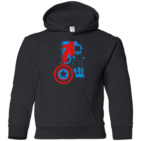 Sweatshirts Black / YS Captain Profile Youth Hoodie