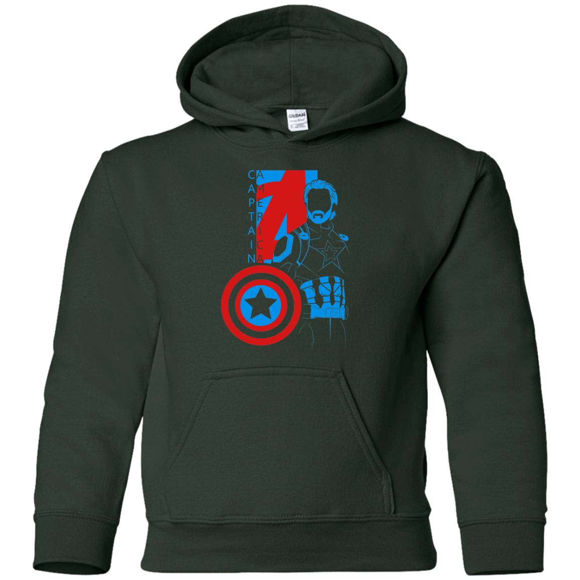 Sweatshirts Forest Green / YS Captain Profile Youth Hoodie