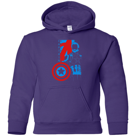 Sweatshirts Purple / YS Captain Profile Youth Hoodie