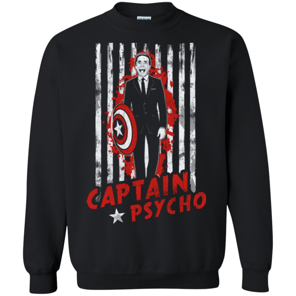 Sweatshirts Black / Small Captain Psycho Crewneck Sweatshirt