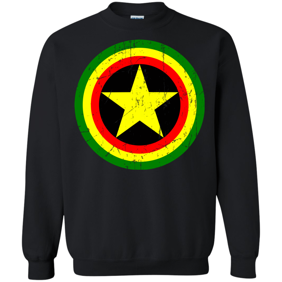 Sweatshirts Black / Small Captain Rasta Crewneck Sweatshirt
