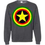 Sweatshirts Dark Heather / Small Captain Rasta Crewneck Sweatshirt