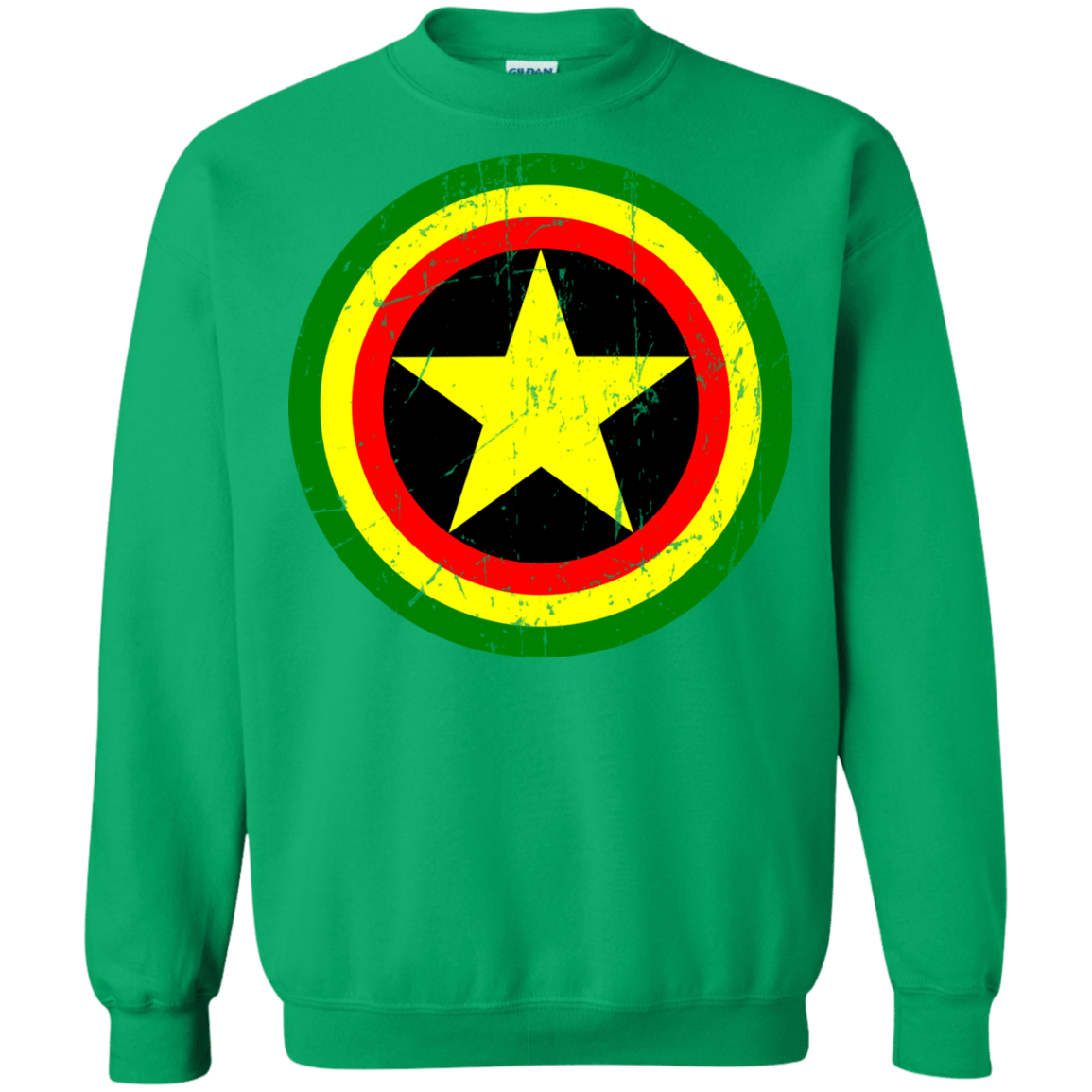 Sweatshirts Irish Green / Small Captain Rasta Crewneck Sweatshirt