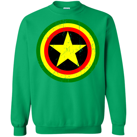 Sweatshirts Irish Green / Small Captain Rasta Crewneck Sweatshirt