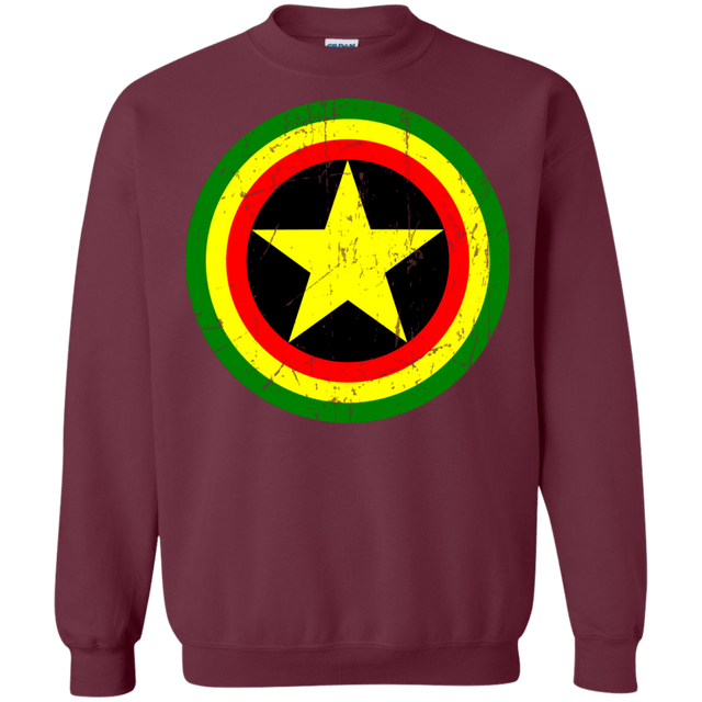 Sweatshirts Maroon / Small Captain Rasta Crewneck Sweatshirt