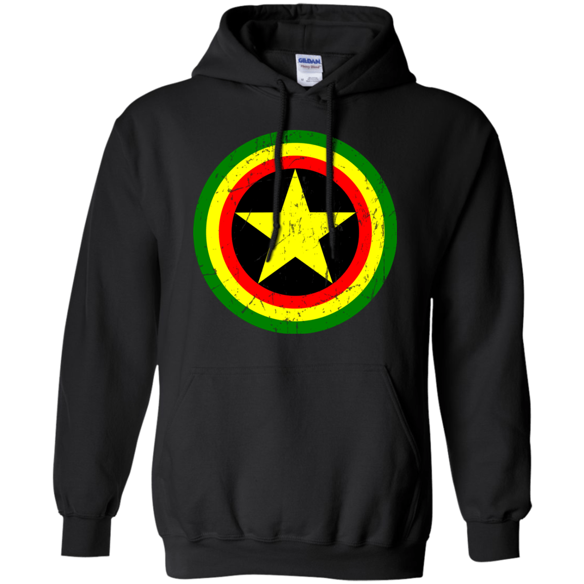 Sweatshirts Black / Small Captain Rasta Pullover Hoodie