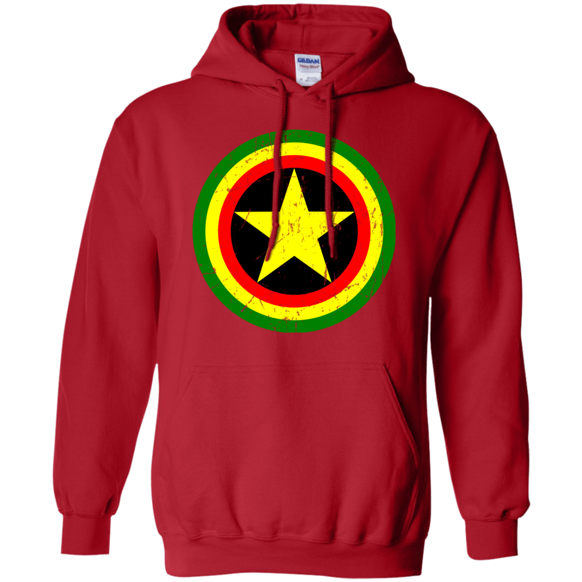 Sweatshirts Red / Small Captain Rasta Pullover Hoodie