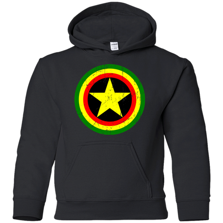 Sweatshirts Black / YS Captain Rasta Youth Hoodie