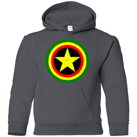 Sweatshirts Charcoal / YS Captain Rasta Youth Hoodie