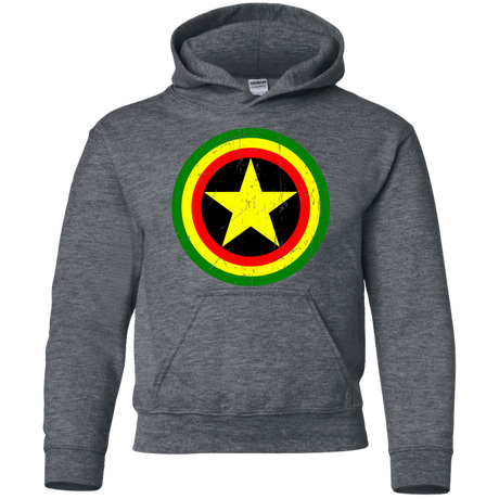 Sweatshirts Dark Heather / YS Captain Rasta Youth Hoodie
