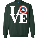 Sweatshirts Forest Green / Small Captain's Love Crewneck Sweatshirt