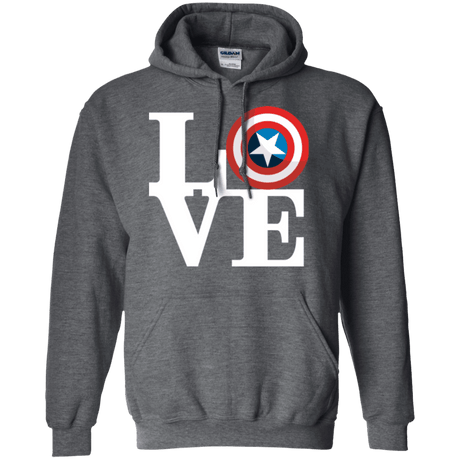 Sweatshirts Dark Heather / Small Captain's Love Pullover Hoodie