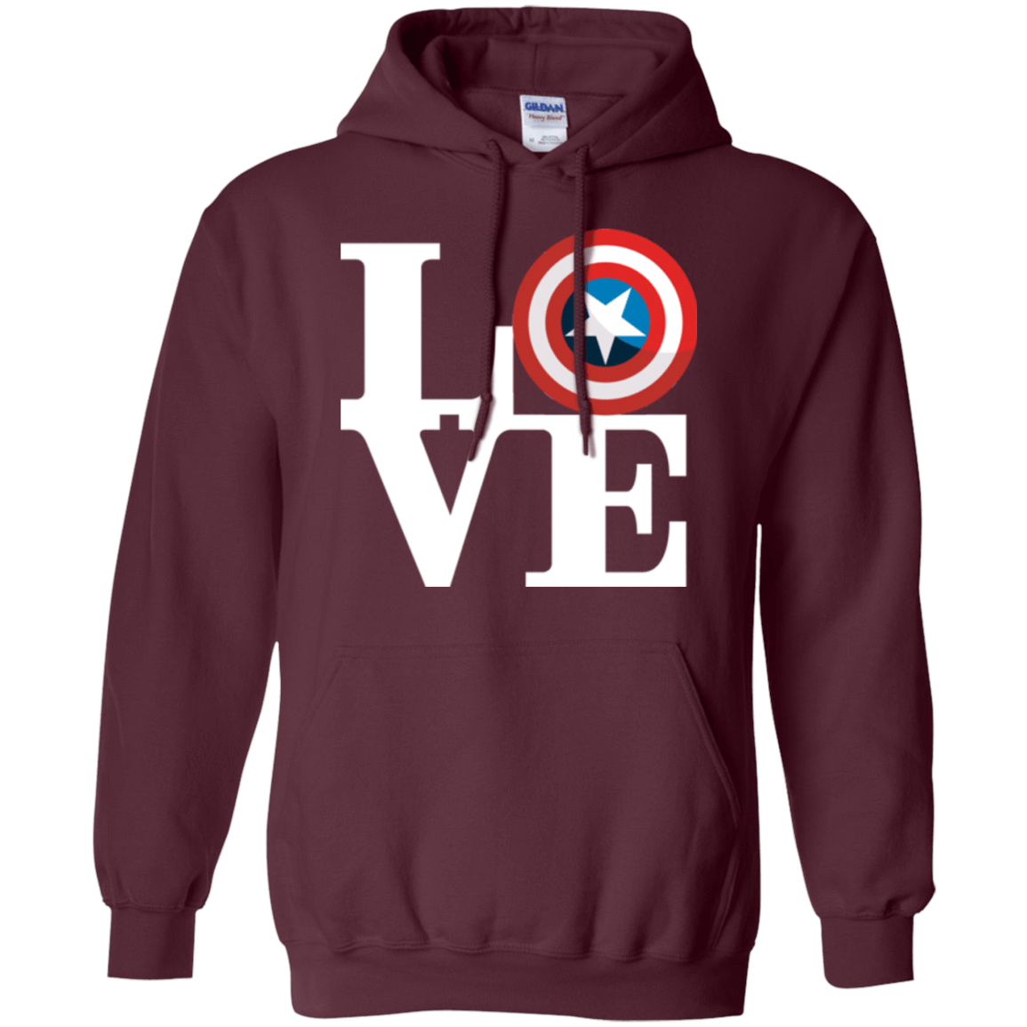 Sweatshirts Maroon / Small Captain's Love Pullover Hoodie