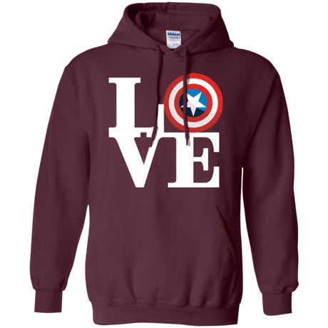 Sweatshirts Maroon / Small Captain's Love Pullover Hoodie