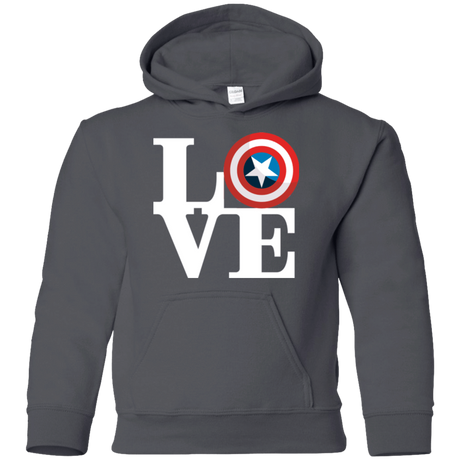Sweatshirts Charcoal / YS Captain's Love Youth Hoodie