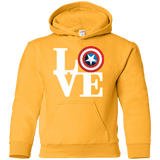 Sweatshirts Gold / YS Captain's Love Youth Hoodie