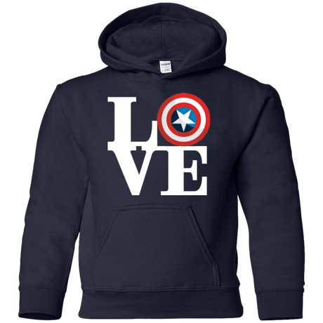 Sweatshirts Navy / YS Captain's Love Youth Hoodie
