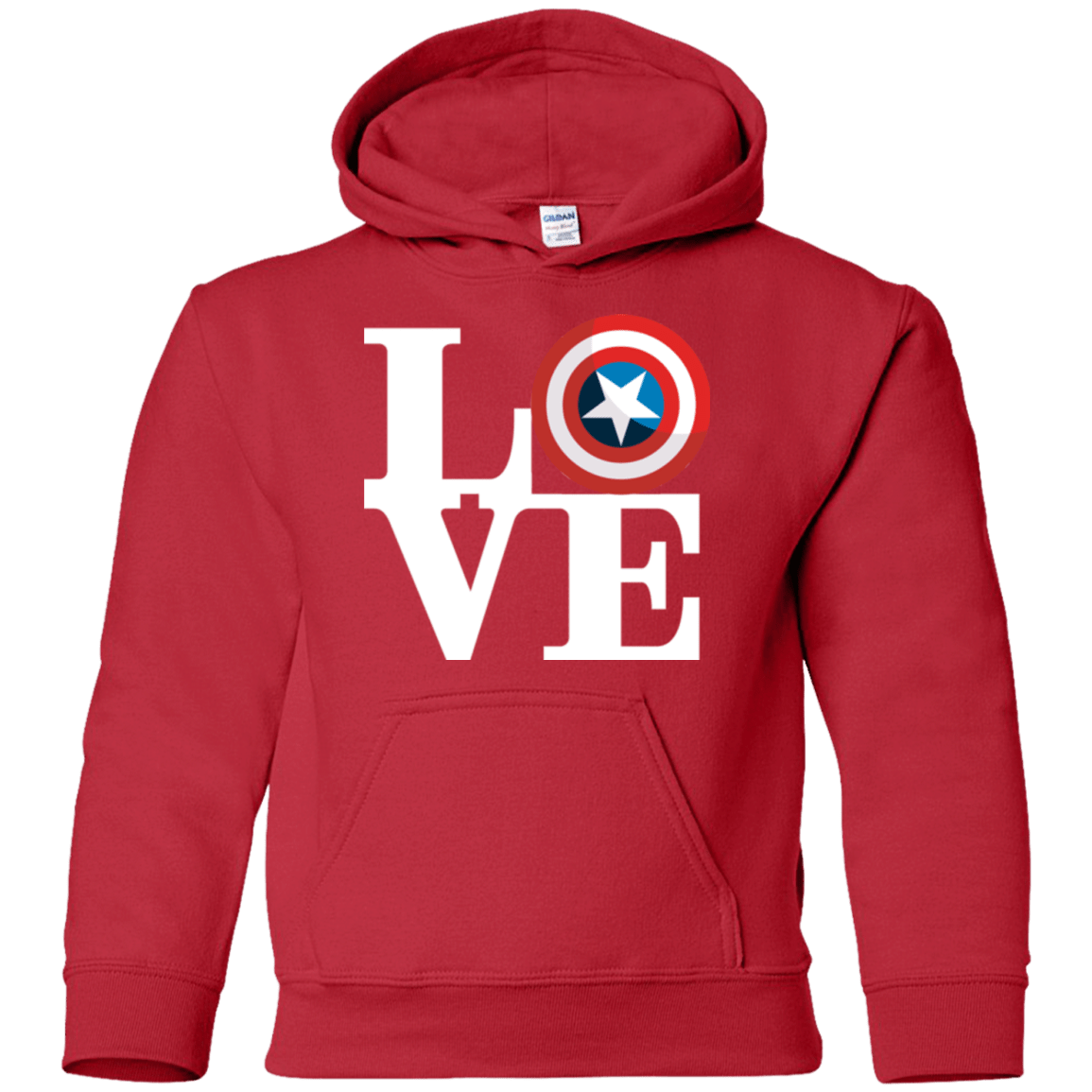 Sweatshirts Red / YS Captain's Love Youth Hoodie