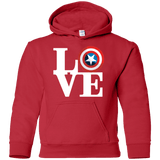 Sweatshirts Red / YS Captain's Love Youth Hoodie