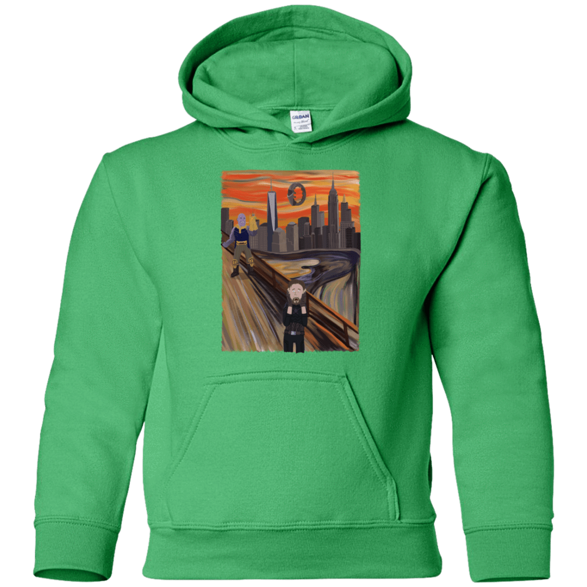 Sweatshirts Irish Green / YS Captain Scream Youth Hoodie