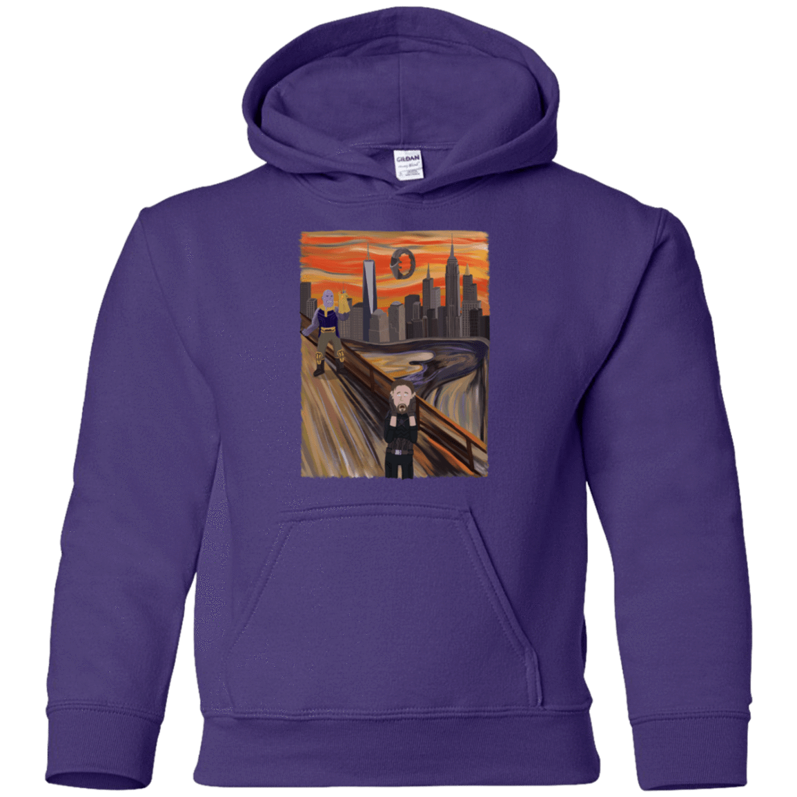Sweatshirts Purple / YS Captain Scream Youth Hoodie