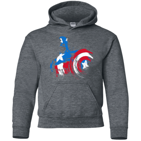 Sweatshirts Dark Heather / YS Captain Youth Hoodie