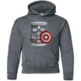 Sweatshirts Dark Heather / YS CapTin America Youth Hoodie