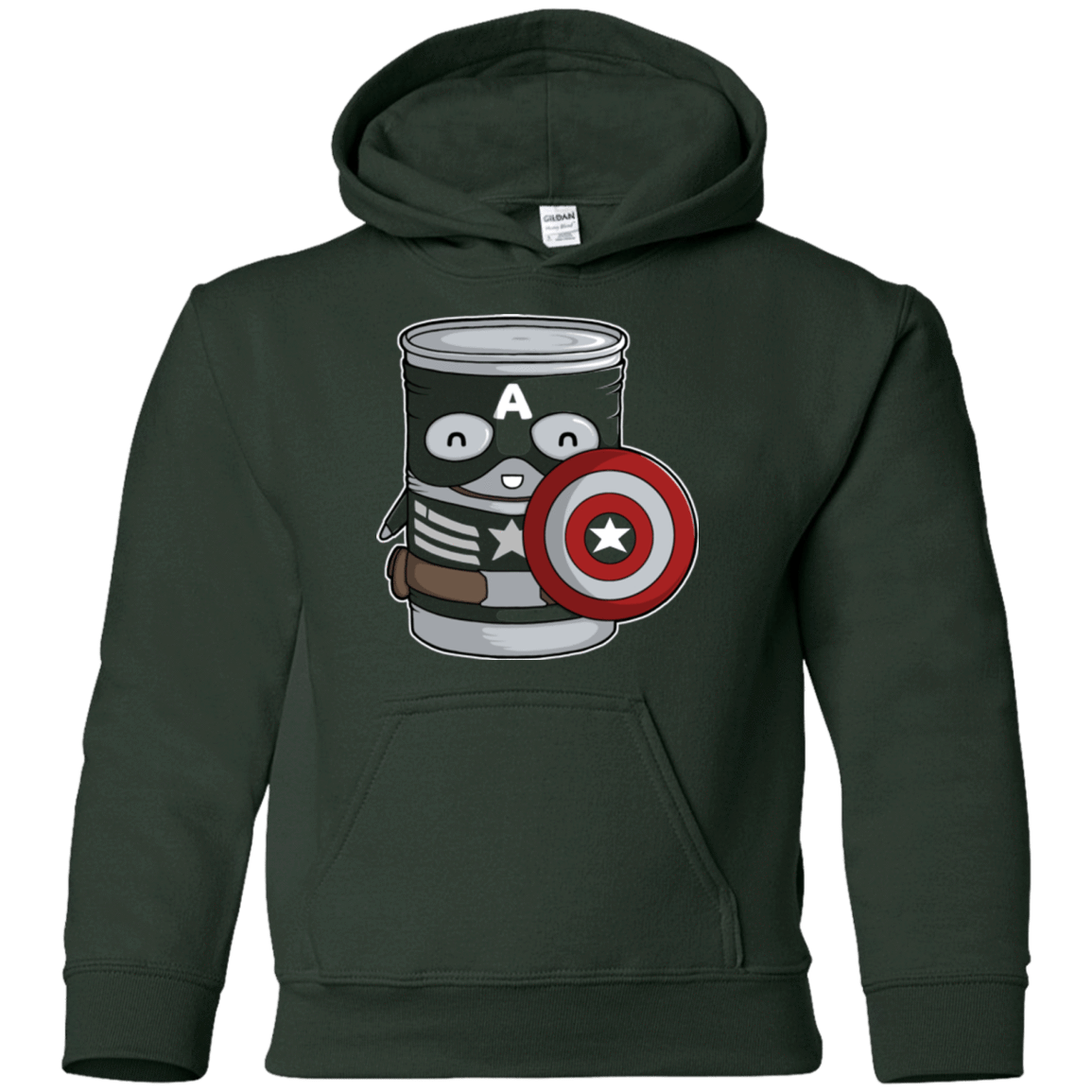 Sweatshirts Forest Green / YS CapTin America Youth Hoodie
