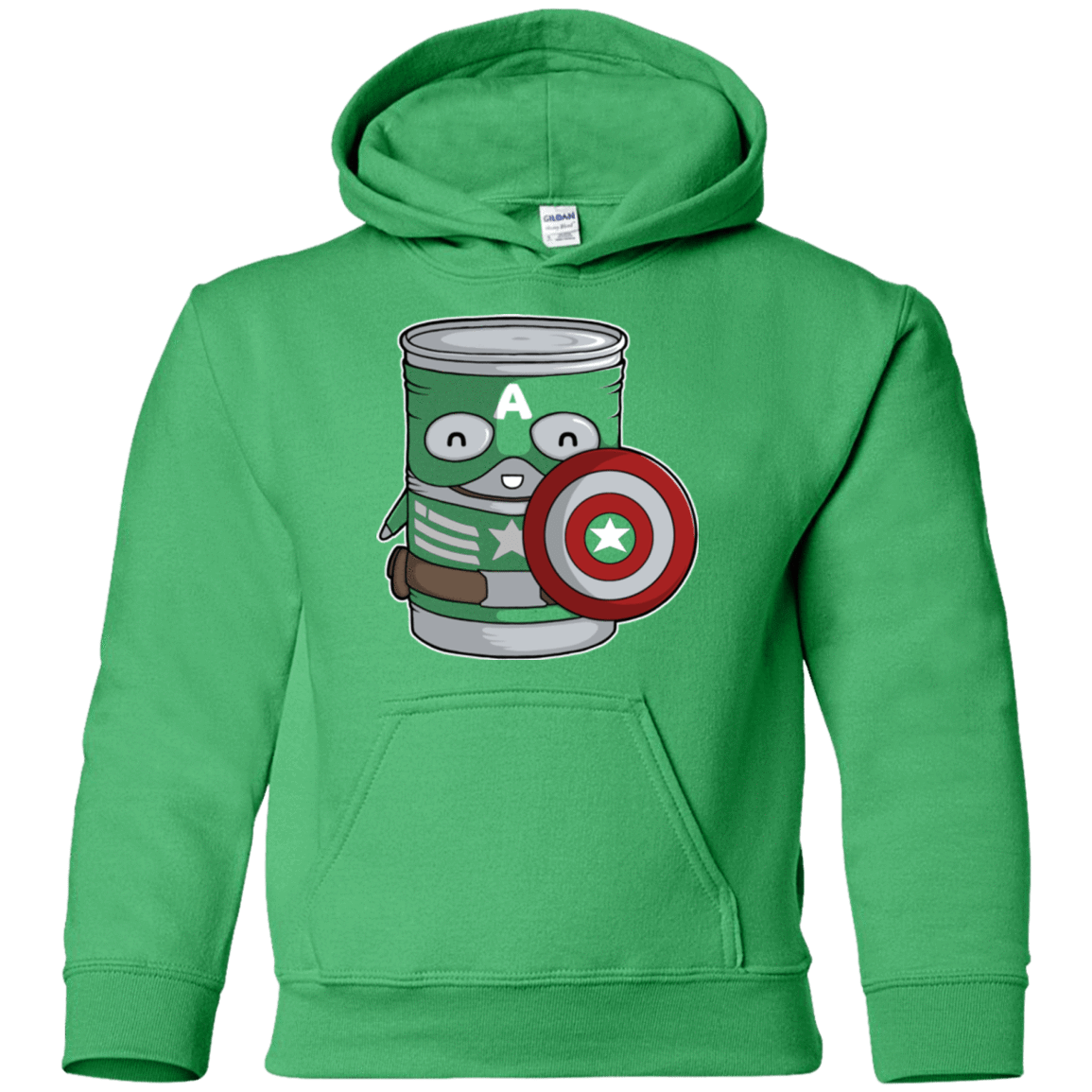 Sweatshirts Irish Green / YS CapTin America Youth Hoodie