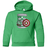 Sweatshirts Irish Green / YS CapTin America Youth Hoodie