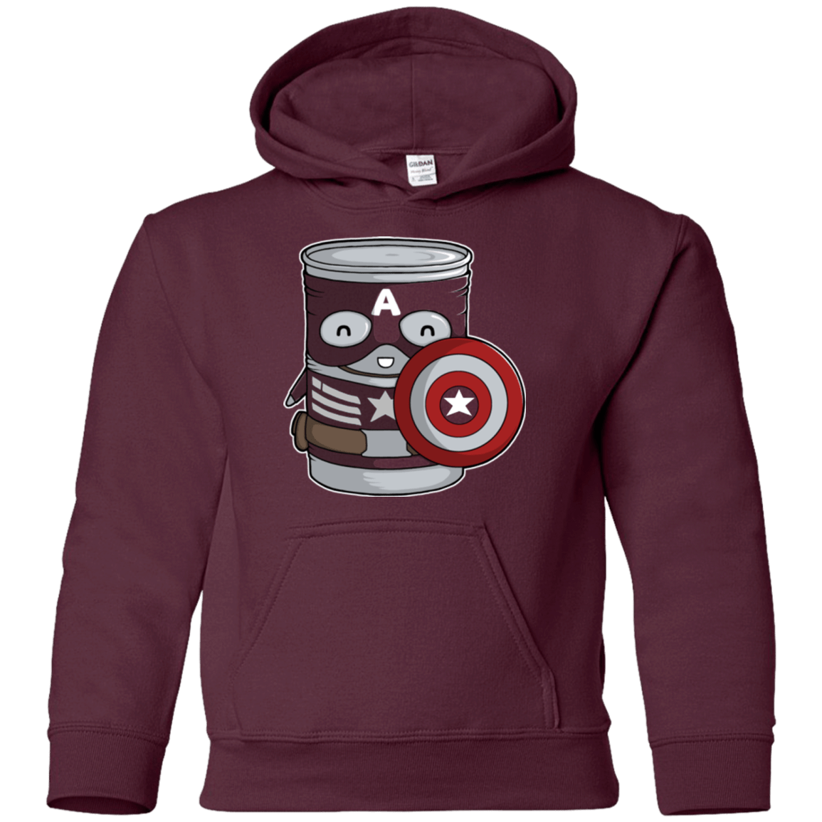 Sweatshirts Maroon / YS CapTin America Youth Hoodie
