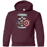 Sweatshirts Maroon / YS CapTin America Youth Hoodie