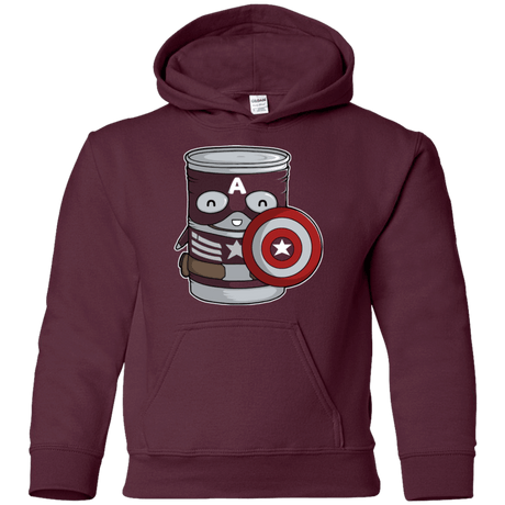 Sweatshirts Maroon / YS CapTin America Youth Hoodie