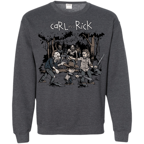 Sweatshirts Dark Heather / Small Carl & Rick Crewneck Sweatshirt