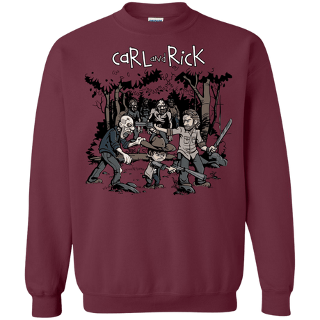 Sweatshirts Maroon / Small Carl & Rick Crewneck Sweatshirt