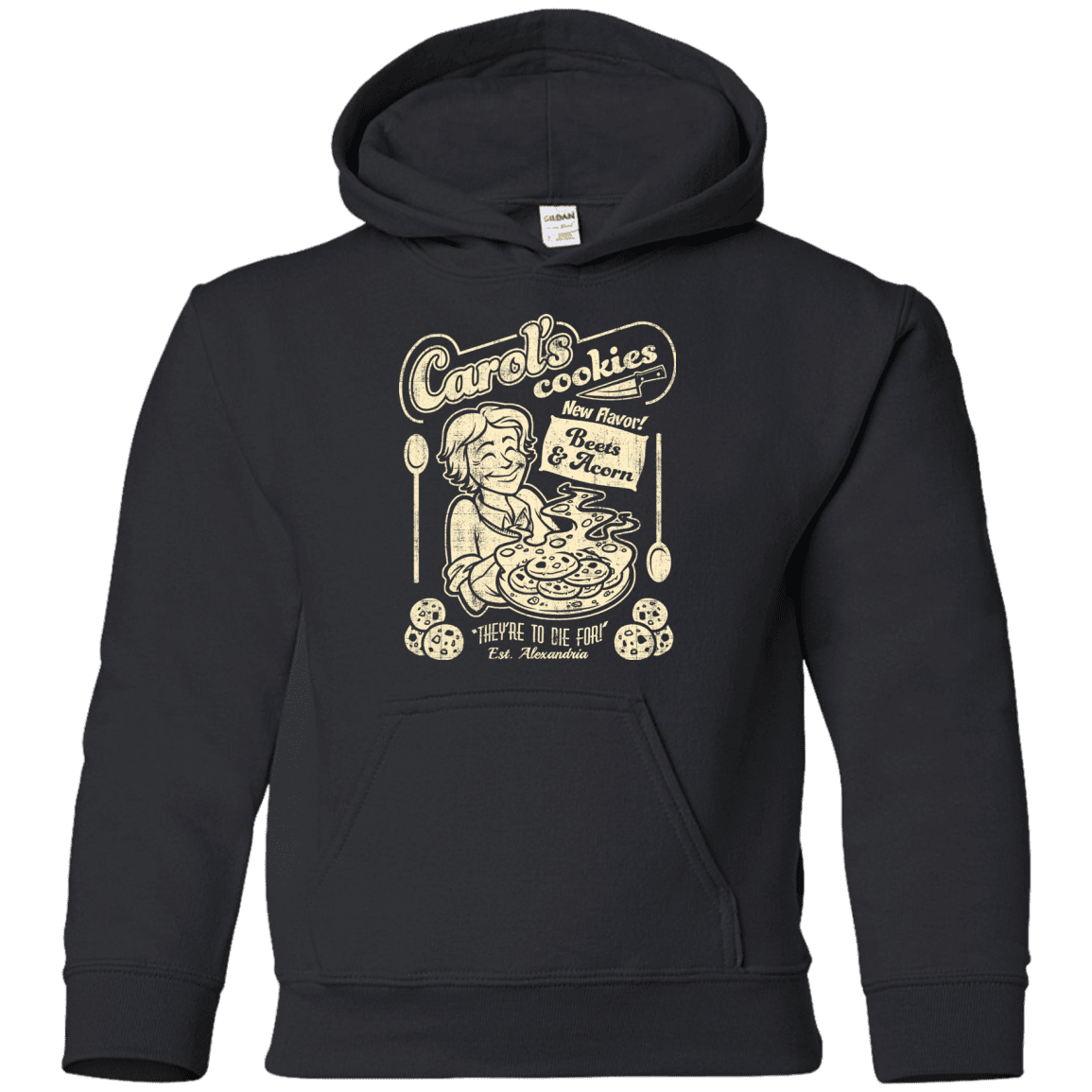 Sweatshirts Black / YS Carols Cookies Youth Hoodie