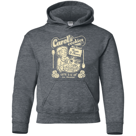 Sweatshirts Dark Heather / YS Carols Cookies Youth Hoodie