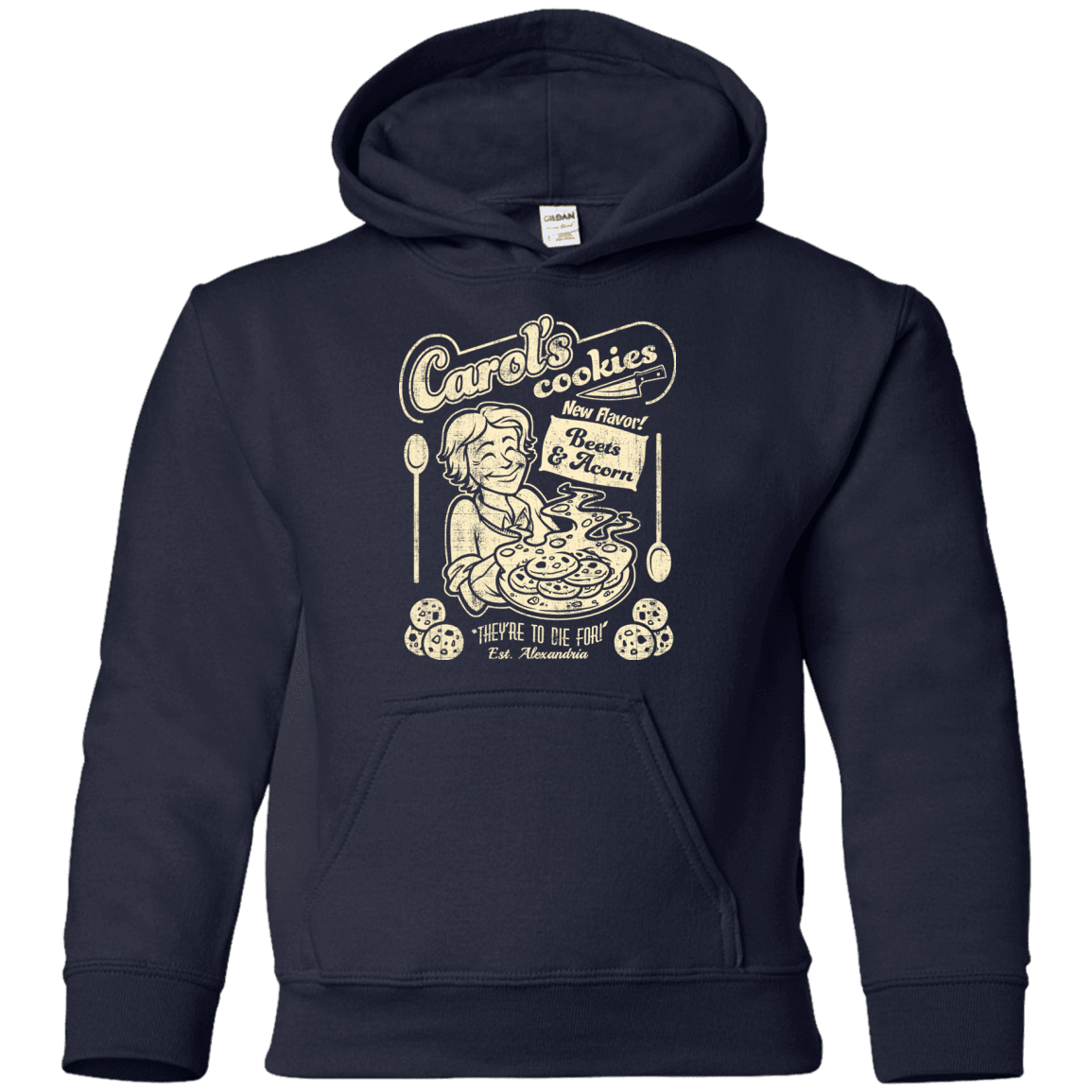 Sweatshirts Navy / YS Carols Cookies Youth Hoodie